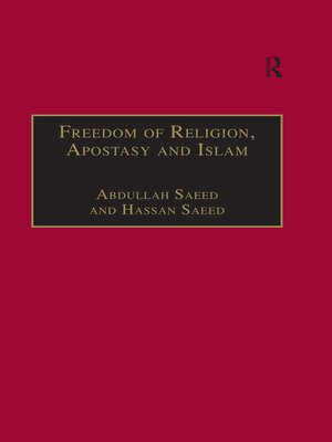 cover image of Freedom of Religion, Apostasy and Islam